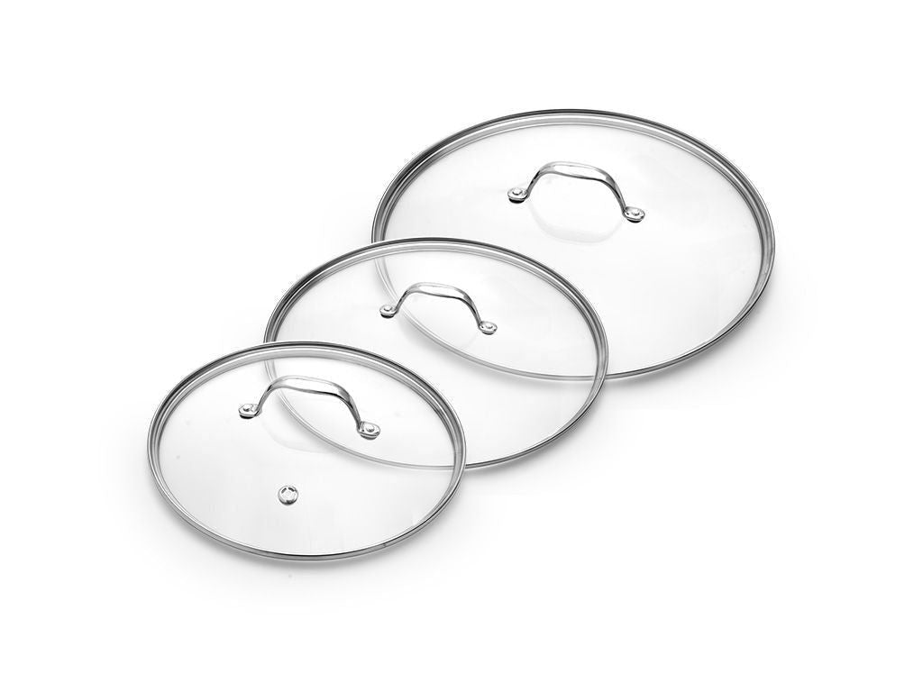 GLASDECKEL-SET 24/28/32 CM – 3-TEILIG - 1