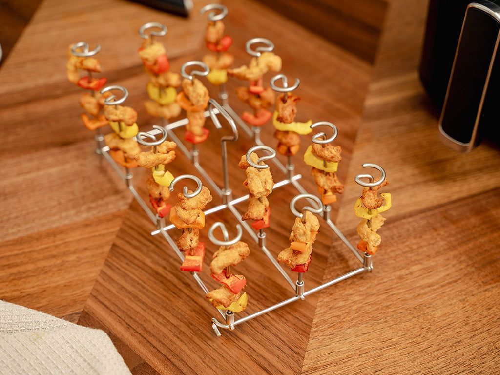 HEISSLUFTFRITTEUSE SPIESSSTAND - DUAL - 3