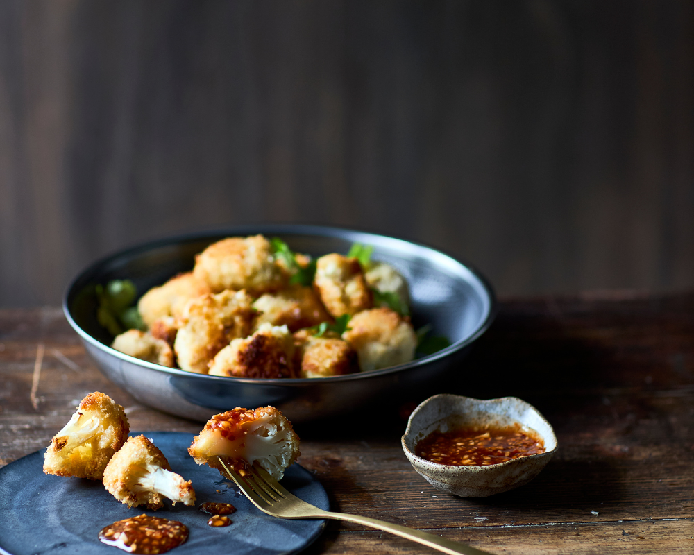 Bang Bang blomkål | Sprød blomkål med cremet chili sauce
