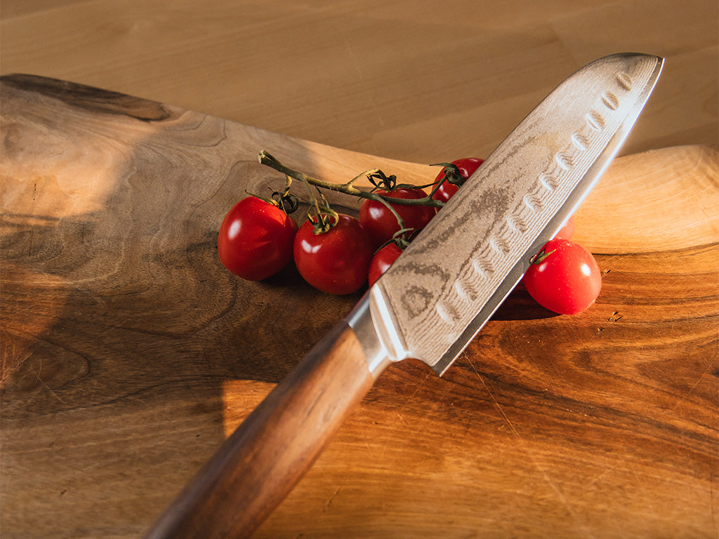 Damast-Santokumesser 18 cm
