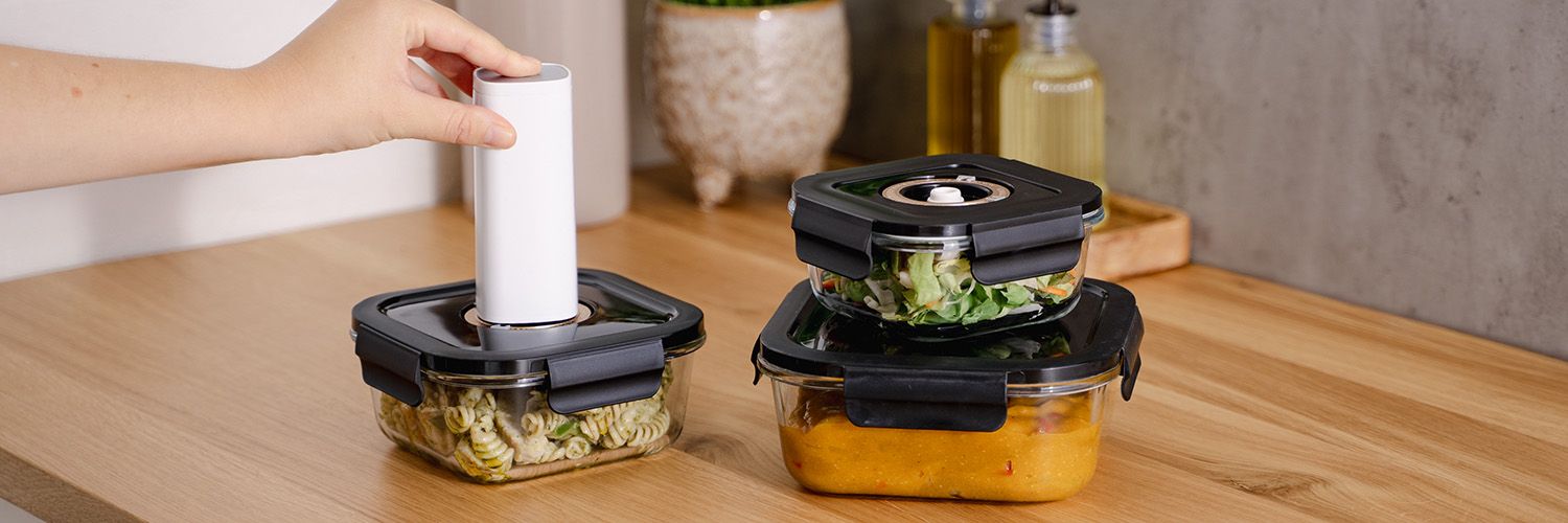 RECHTECKIGER VACUUM-GLASBEHÄLTER – 1480ML