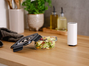 SQUARE VACUUM GLASS CONTAINER - 525ML - 2