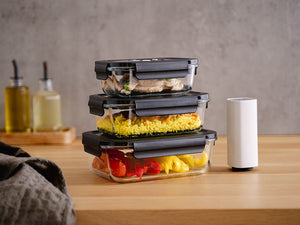 RECHTECKIGER VACUUM-GLASBEHÄLTER – 1040ML - 3