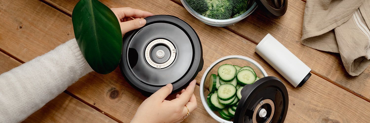 RUNDE VAKUUMGLASBEHÄLTER - BEUTELSATZ