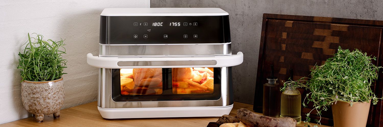 HEISSLUFTFRITTEUSE - DUAL BASKET - 12L - 12