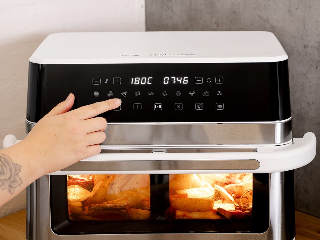 HEISSLUFTFRITTEUSE - DUAL BASKET - 12L - 6