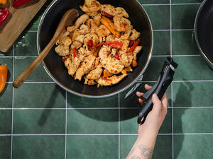 WOKPFANNE MIT ABNEHMBAREM GRIFF 30CM SET - 3