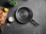 BRATPFANNE MIT ABNEHMBAREM GRIFF 30CM SET