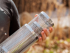 KLEINER GRILLKORB ZYLINDER – 4 STÜCK