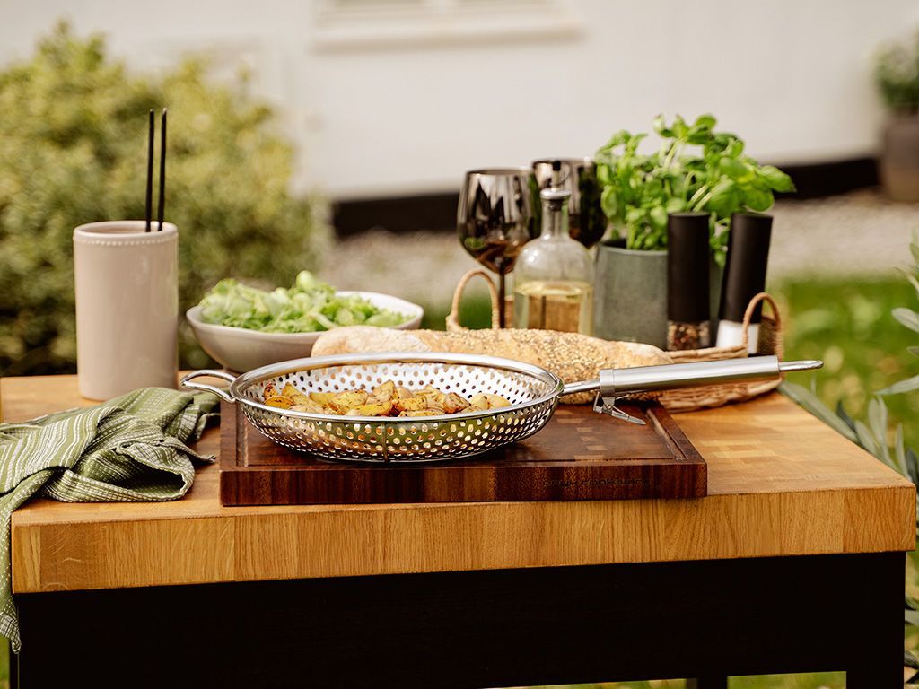 BBQ-GRILLPFANNE MIT ABNEHMBAREM GRIFF 28 CM - 7