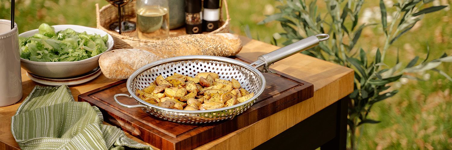 BBQ-GRILLPFANNE MIT ABNEHMBAREM GRIFF 28 CM - 9