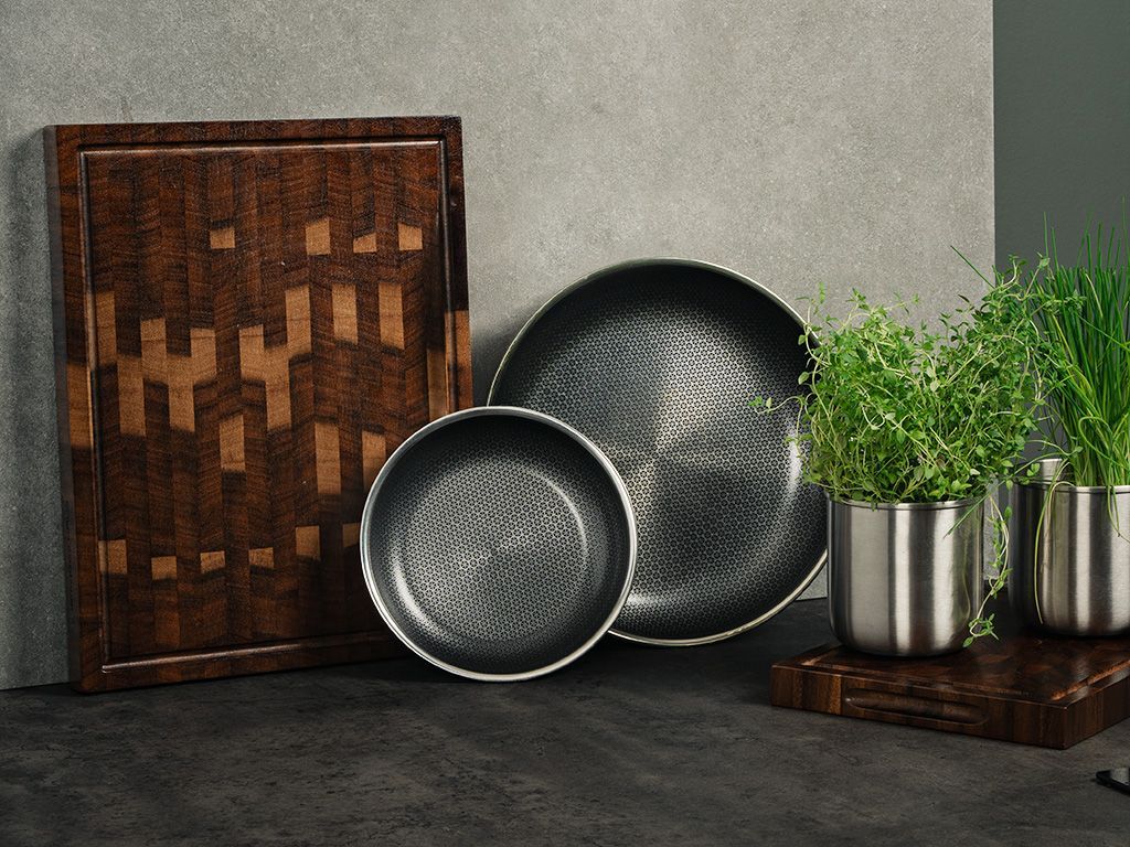 BRATPFANNE MIT ABNEHMBAREM GRIFF 30CM SET - 2