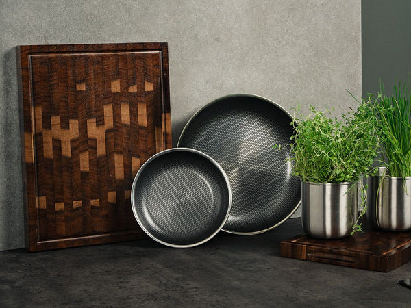 BRATPFANNE MIT ABNEHMBAREM GRIFF 30CM SET