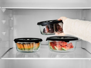 RUNDE VAKUUMGLASBEHÄLTER – 930ML - 12