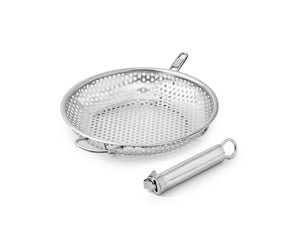 BBQ-GRILLPFANNE MIT ABNEHMBAREM GRIFF 28 CM - 2