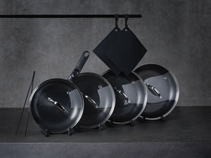 KOMPLETTES GRIFFLOS PFANNEN-SET 4 STÜCK