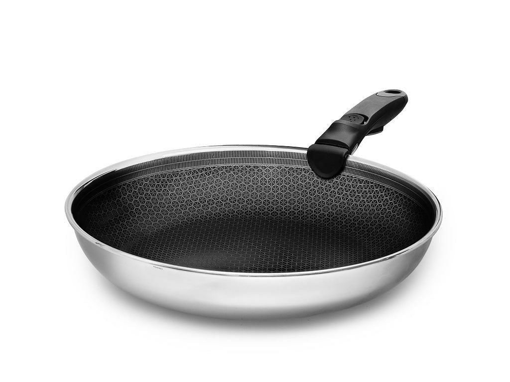 BRATPFANNE MIT ABNEHMBAREM GRIFF 28CM SET - 1