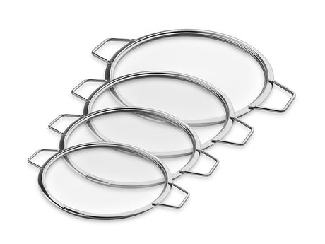 STAPELBARE GLASDECKEL – 20/ 24/ 26/ 28 CM – 4 TEILE - 1