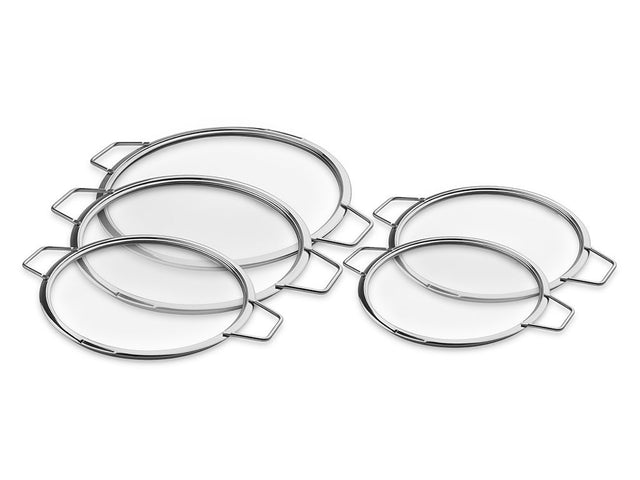 STAPELBARE GLASDECKEL – 20/ 24/ 26/ 28/ 30 CM – 5 TEILE - 1