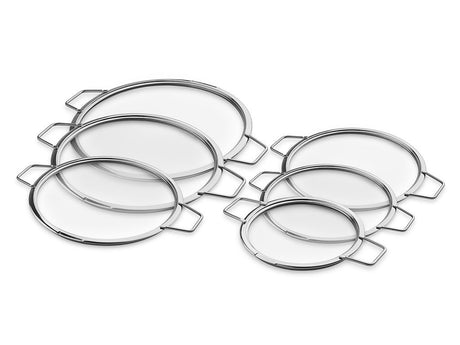 STAPELBARE GLASDECKEL – 18/ 20/ 24/ 26/ 28/ 30 CM – 6 TEILE - 1