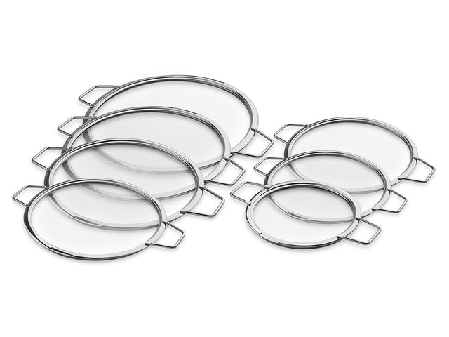 STAPELBARE GLASDECKEL – 18/ 20/ 24/ 26/ 28/ 30/ 32 CM – 7 TEILE - 1