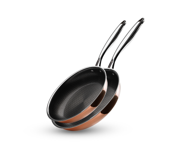 KUPFER HYBRID ANTIHAFT BRATPFANNENSET - 2 TEILE - 1