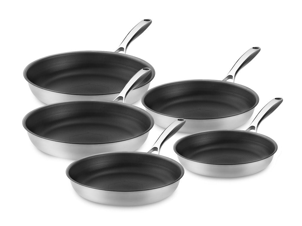 ZERO – NATÜRLICHES ANTIHAFT-BRATPFANNEN-SET – 5-TEILIG - 1