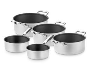 ZERO – NATÜRLICHES ANTIHAFT-KOCHTOPF-SET – 5-TEILIG - 1