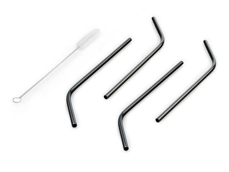 REUSABLE STEEL STRAWS - CURVED - 1