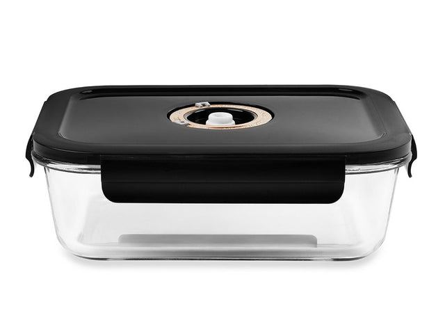 RECTANGLE VACUUM GLASS CONTAINER - 1480ML - 1