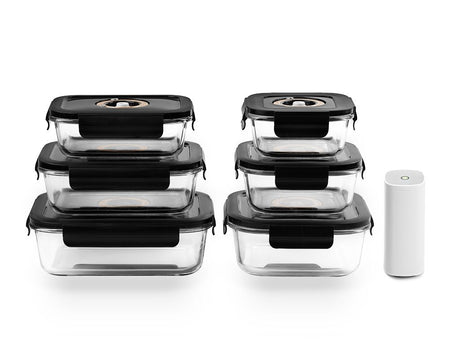 VACUUM-GLASBEHÄLTER MIX-SET – 6TLG - 1