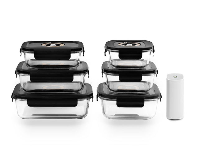 VACUUM-GLASBEHÄLTER MIX-SET – 6TLG - 1