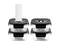 QUADRATISCHER VACUUM-GLASBEHÄLTER – 525ML – SET – 4TLG