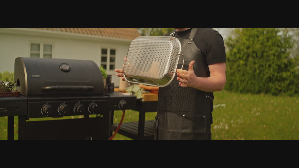 Indlæs video: 
Komplet grillsæt